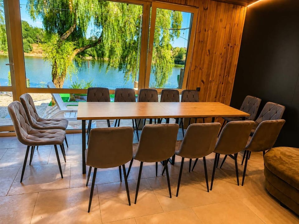 Natural landscape, Living room, Dining area, Lake view, River view