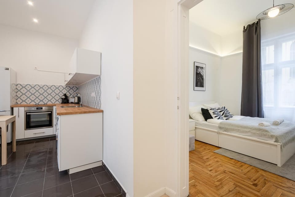 Bed, oven, stove