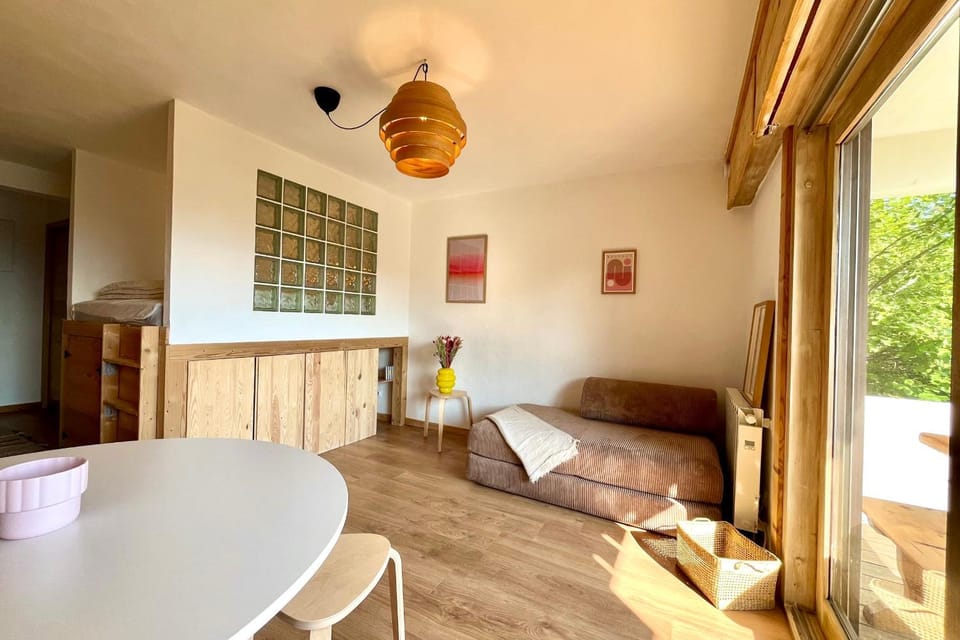 Studio with Mont Blanc view terrace and garden Apartment in Combloux