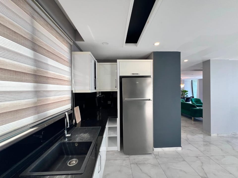 Kitchen or kitchenette, oven, stove