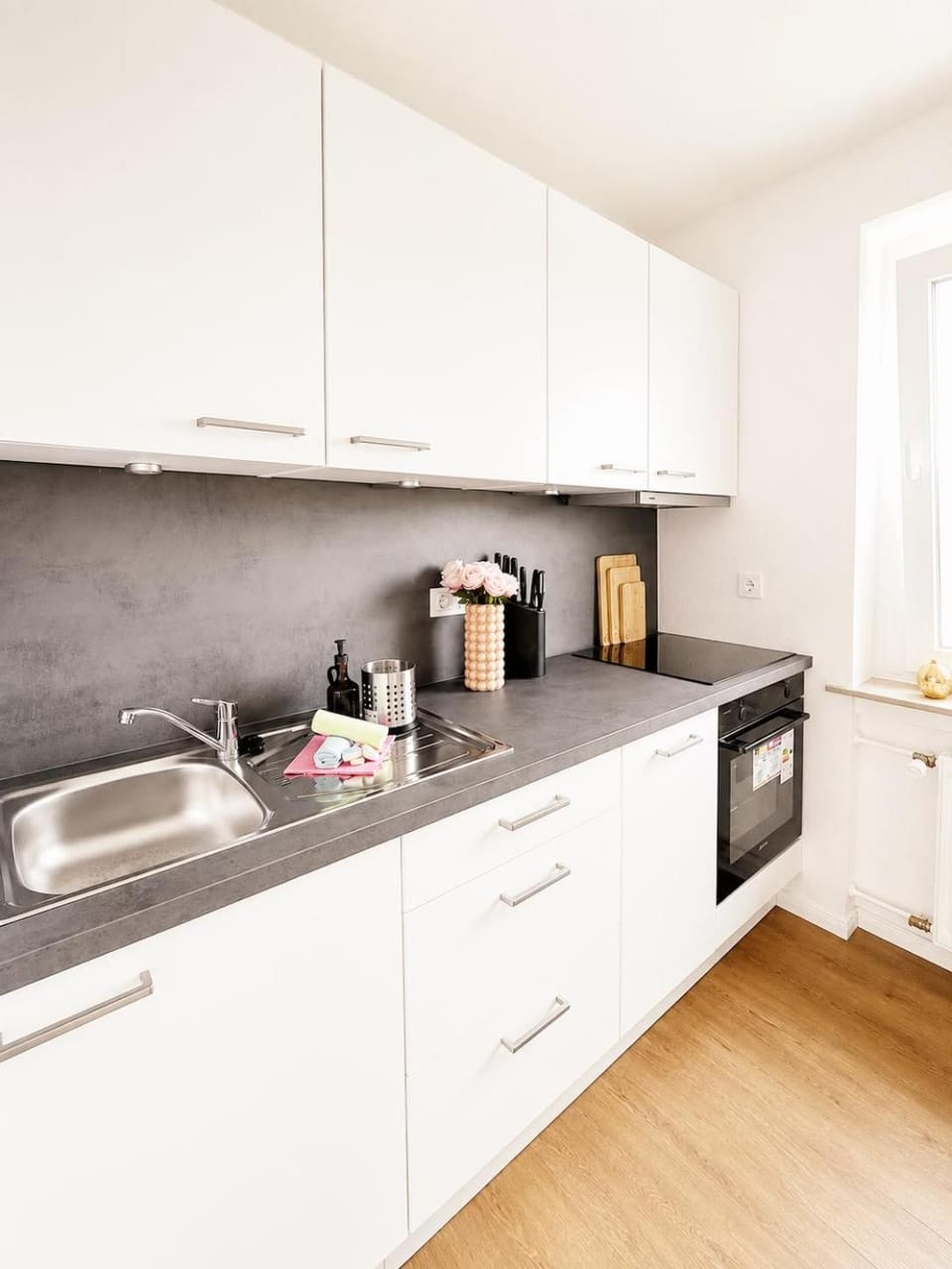 Kitchen or kitchenette, dishwasher, stove, kitchen