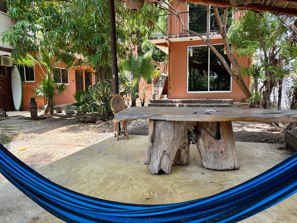 Property building, Patio, Day, Inner courtyard view