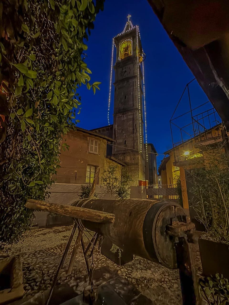 Night, Garden, Landmark view, Inner courtyard view