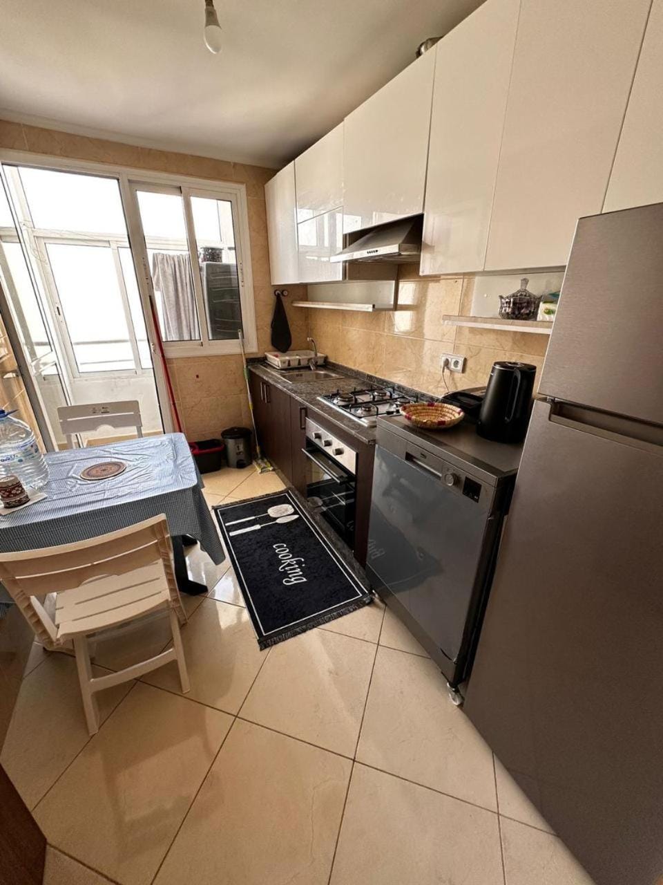 quiet, furnished, sea golf wifi AC Apartment in Tangier