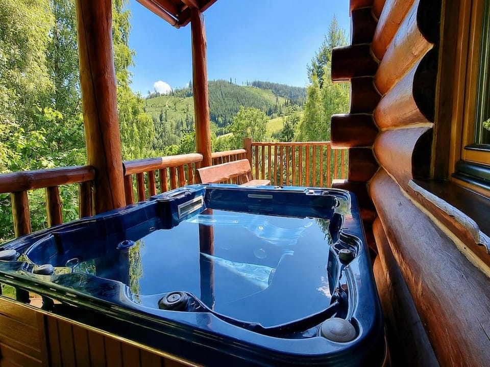 Srub s bazénem, vířivkou a výhledem na hory House in Czechia