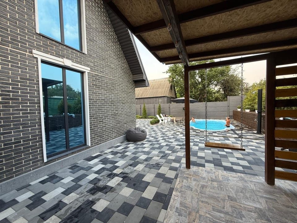 Patio, Balcony/Terrace, Pool view, sunbed