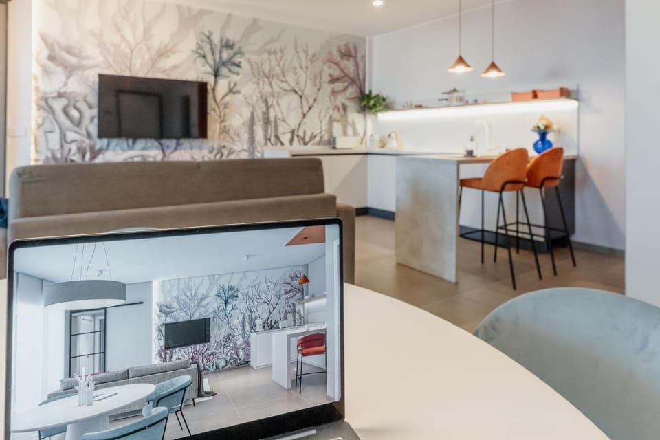 Communal lounge/ TV room, TV and multimedia, Kitchen or kitchenette, Living room, Photo of the whole room, Seating area, Dining area, Evening entertainment, minibar, toaster
