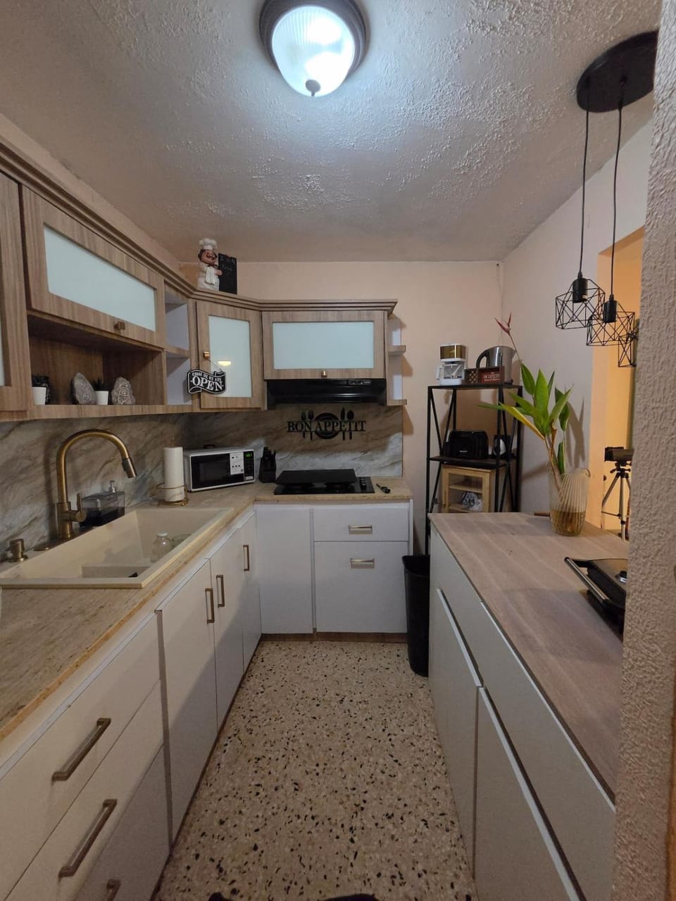 Coffee/tea facilities, oven, stove, toaster