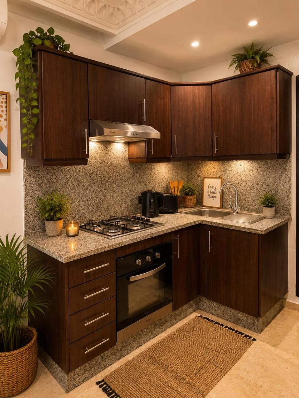 Coffee/tea facilities, Kitchen or kitchenette, stove, toaster