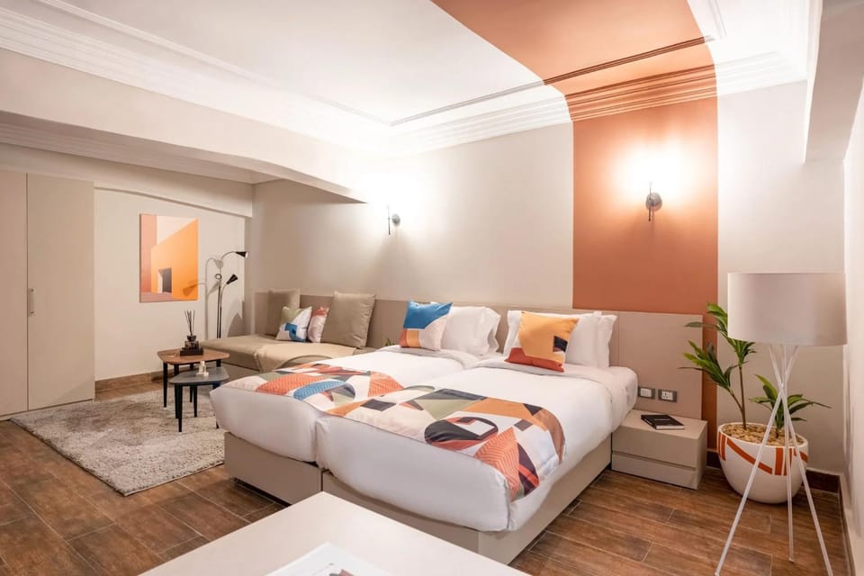 Living room, Bedroom