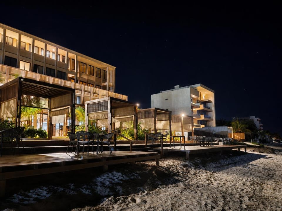 Property building, Night, Natural landscape