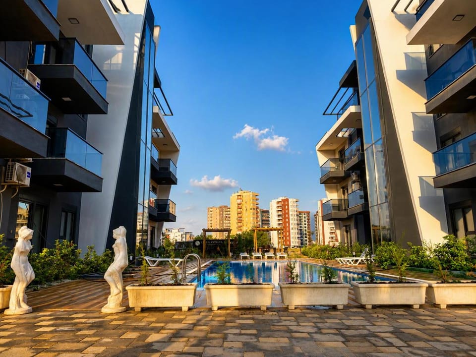 Property building, Day, View (from property/room), Balcony/Terrace, Pool view, Swimming pool