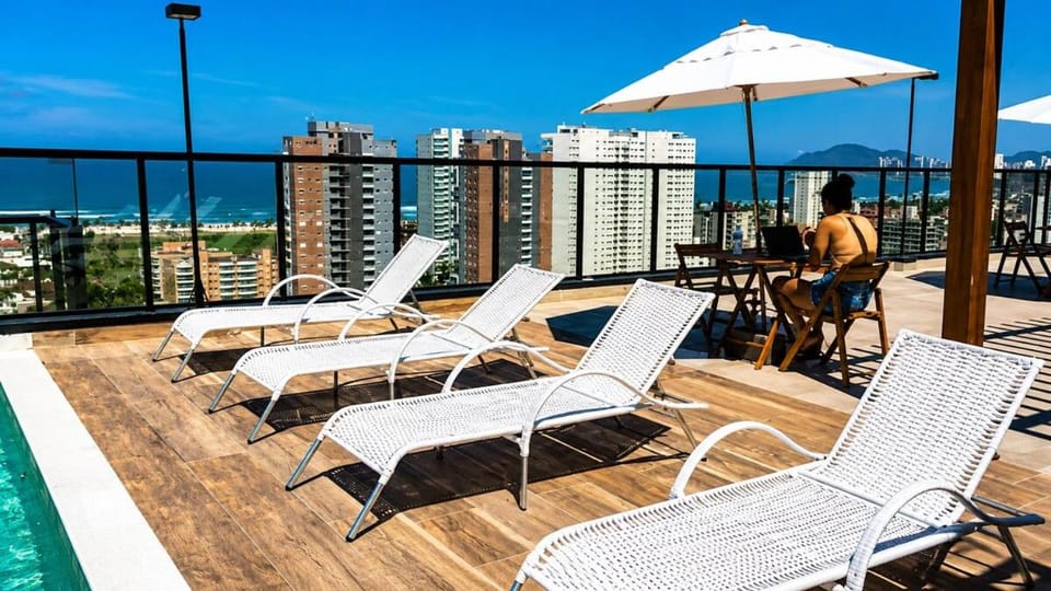 Vista Mar - Ar Condicionado-Piscina Borda Infinita Apartment in State of São Paulo