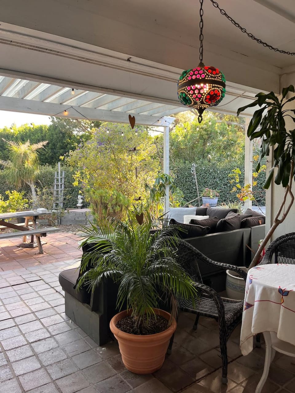 Patio, Garden, Seating area, Garden view