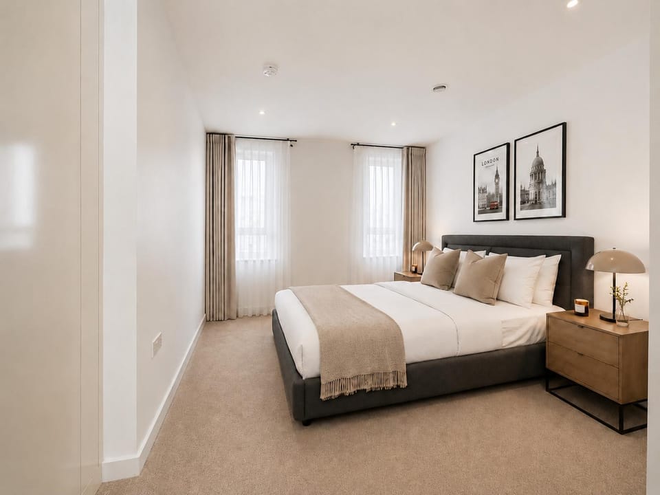 City Centre Designer Stay 2 Bed 2 Bath with Balcony Apartment in London Borough of Southwark