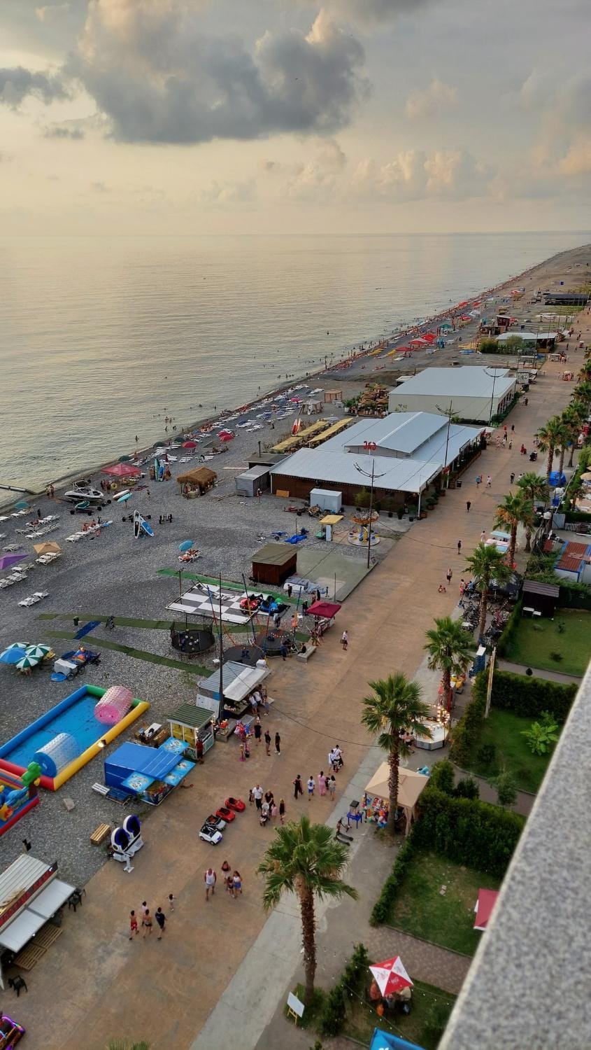 New flat 3 rooms Gonio first line near the sea 60 sq m Apartment in Batumi