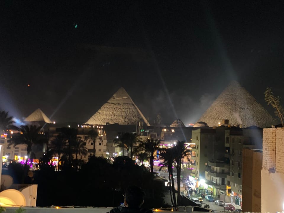 Nearby landmark, Night, City view, Landmark view