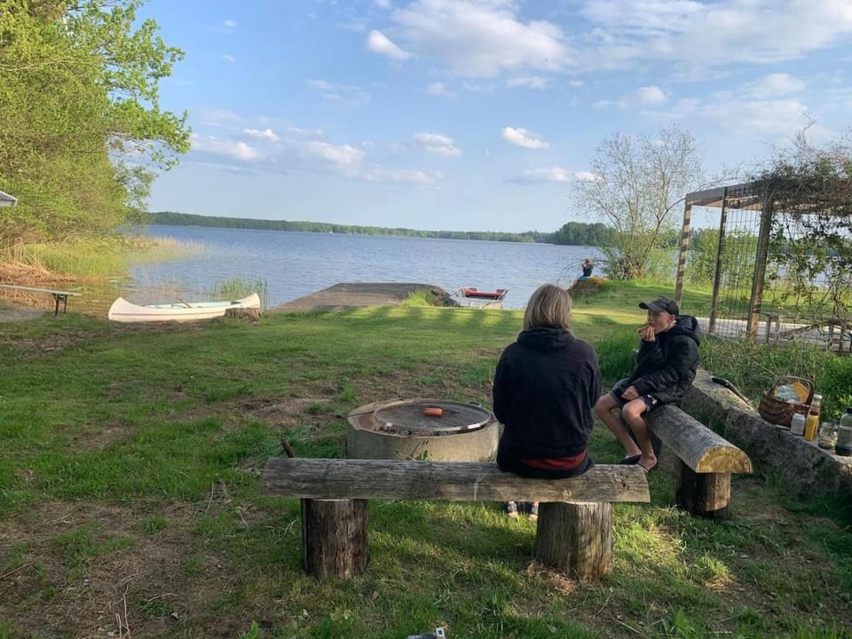 Sjövilla i Småland med bastu, båt & egen strand Villa in Sweden