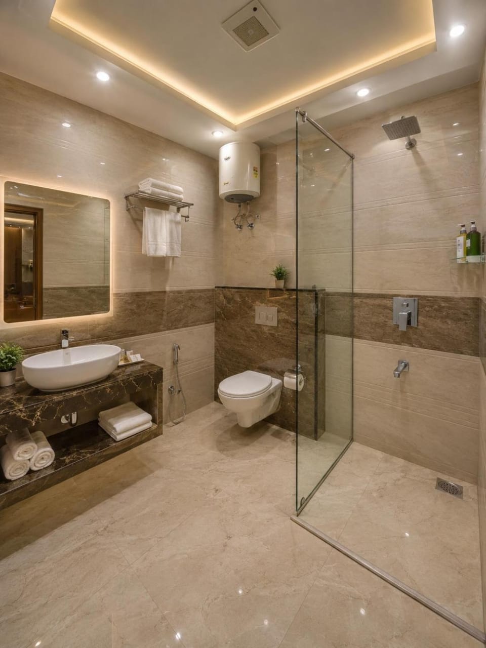 Shower, Toilet, Bathroom, towels