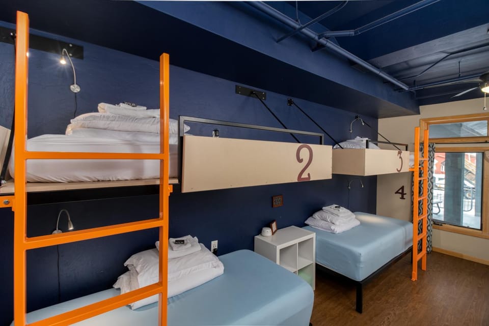 Photo of the whole room, bunk bed