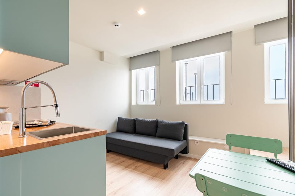 Kitchen or kitchenette, Living room, Dining area
