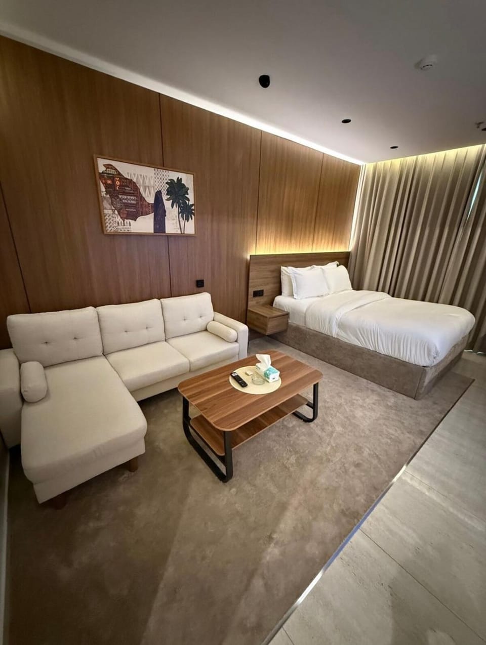 Cozy, quiet studio with a side sofa seating area Apartment in Al Khobar