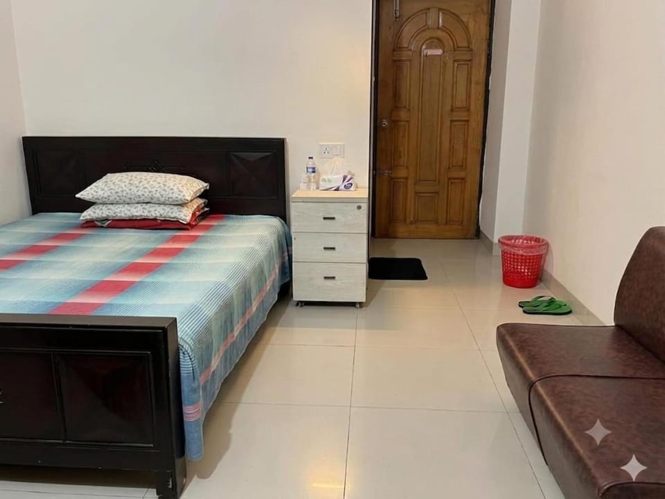 R4 Cozy AC Private Bedroom with Attached Bath & Balcony at Bashundhara Bed and Breakfast in Dhaka