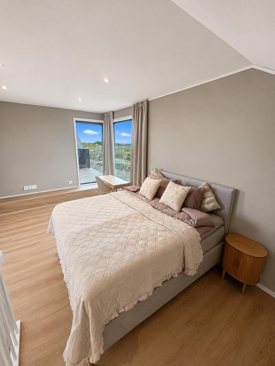 Newly built architecturally designed atrium house Villa in Trondelag