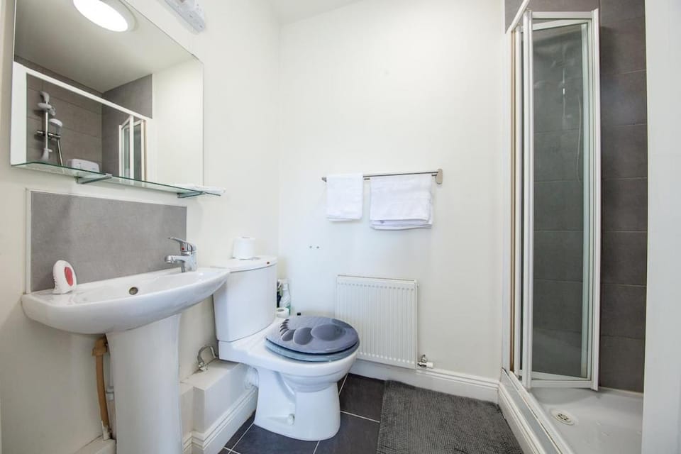 Shower, Toilet, Bathroom, towels