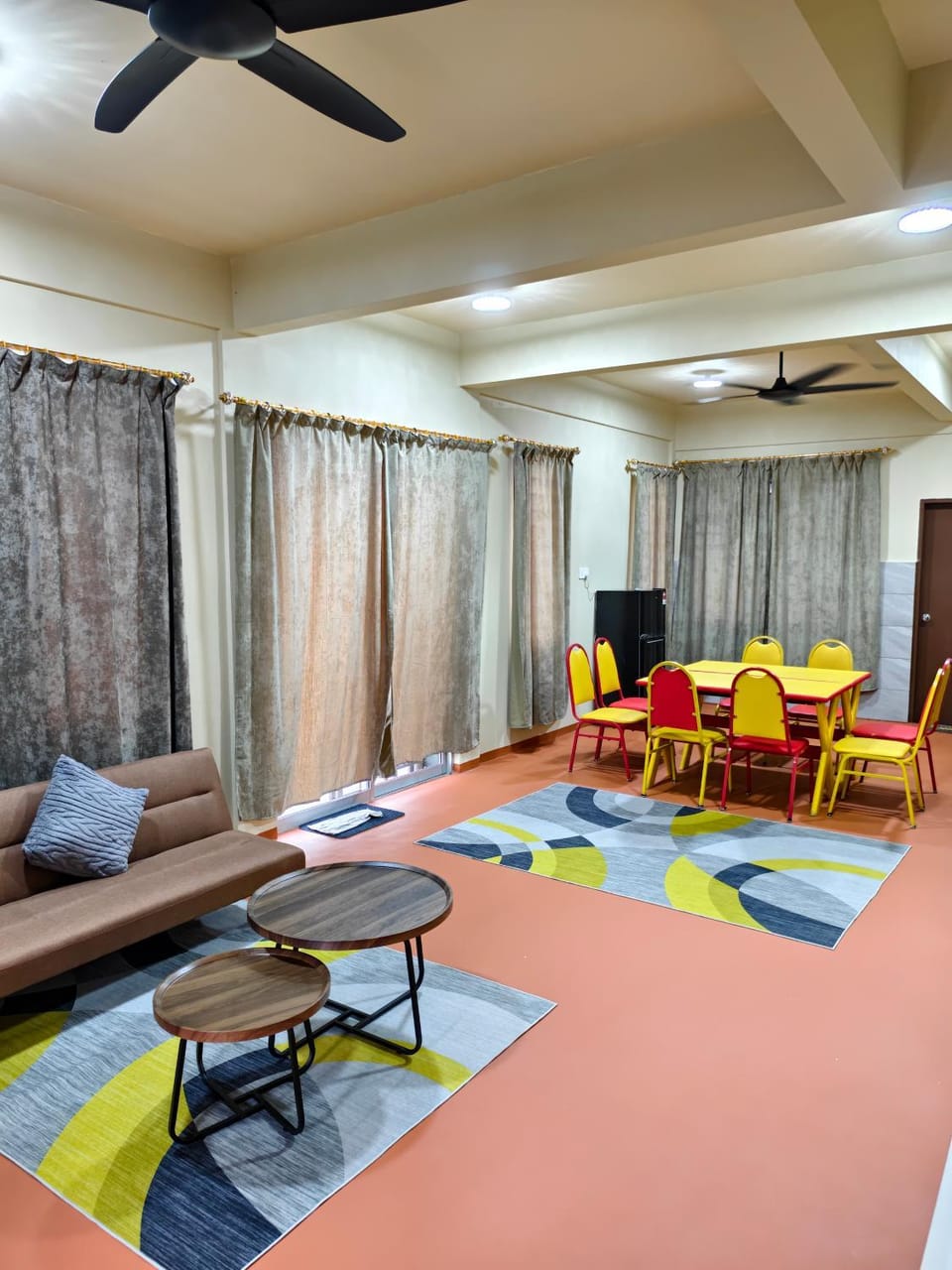 Living room, Seating area, Dining area