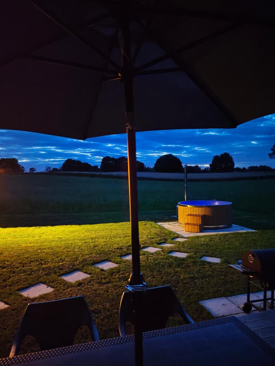 Night, Natural landscape, Sunset