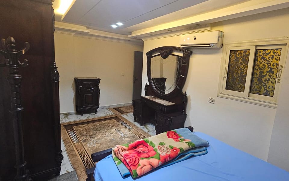 Bed, Photo of the whole room, Bedroom, air conditioner