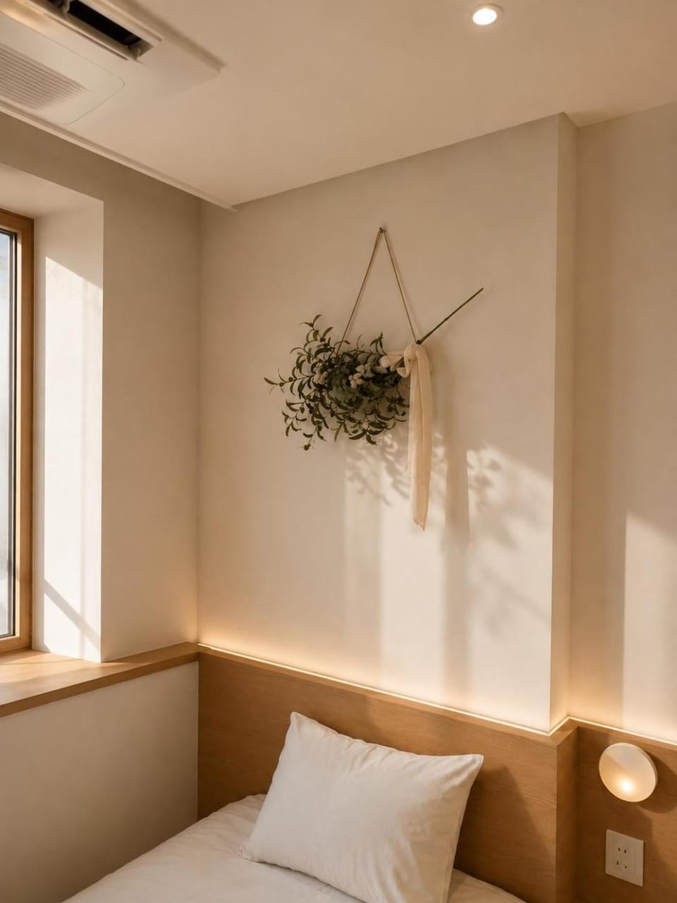 Bed, Photo of the whole room, Bedroom, air conditioner
