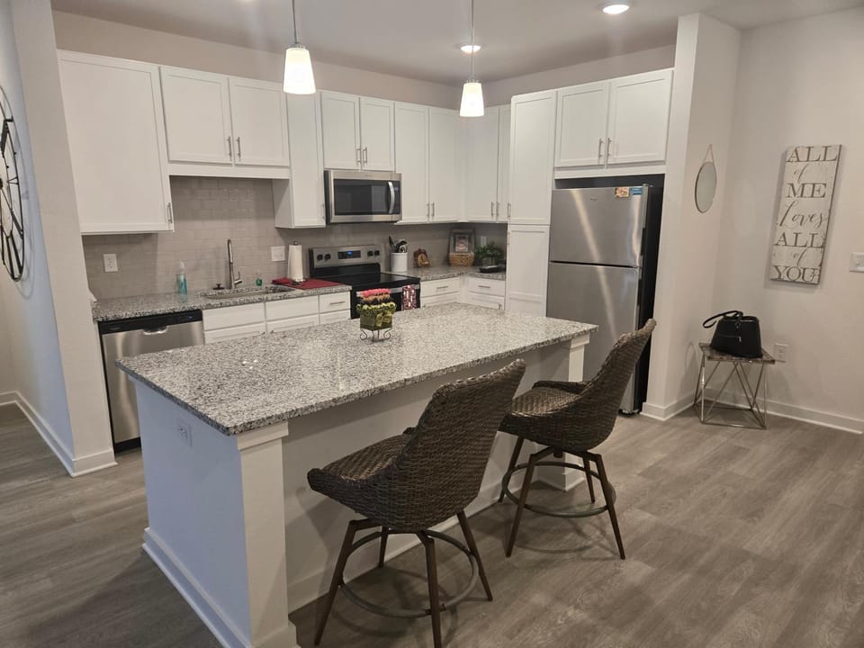Corporate Luxe 2BR 2BA Apartment with Serene Water View 5 min from JAX Airport Apartment in Jacksonville