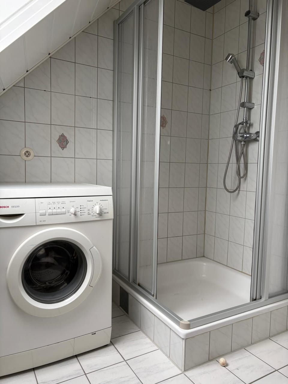 Shower, washing machine