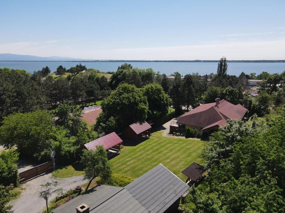 Property building, Natural landscape, Lake view