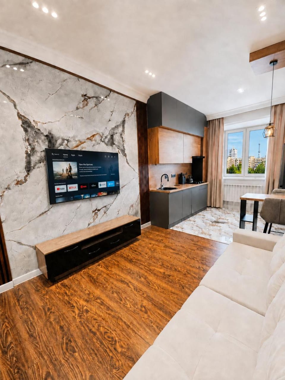 Modern Studio with Tashkent TV Tower View Apartment in Europe