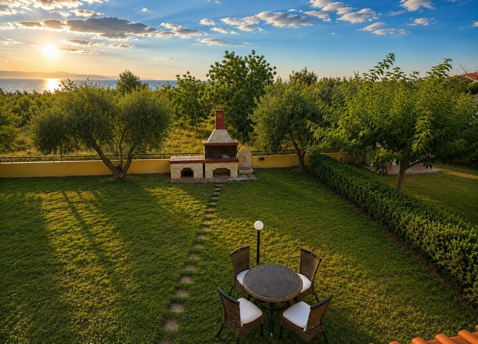 Day, Natural landscape, Garden, Garden view, Sunset