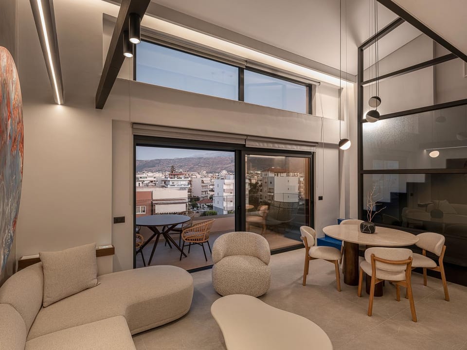 Architectural Maisonette by the Sea Apartment in Chania