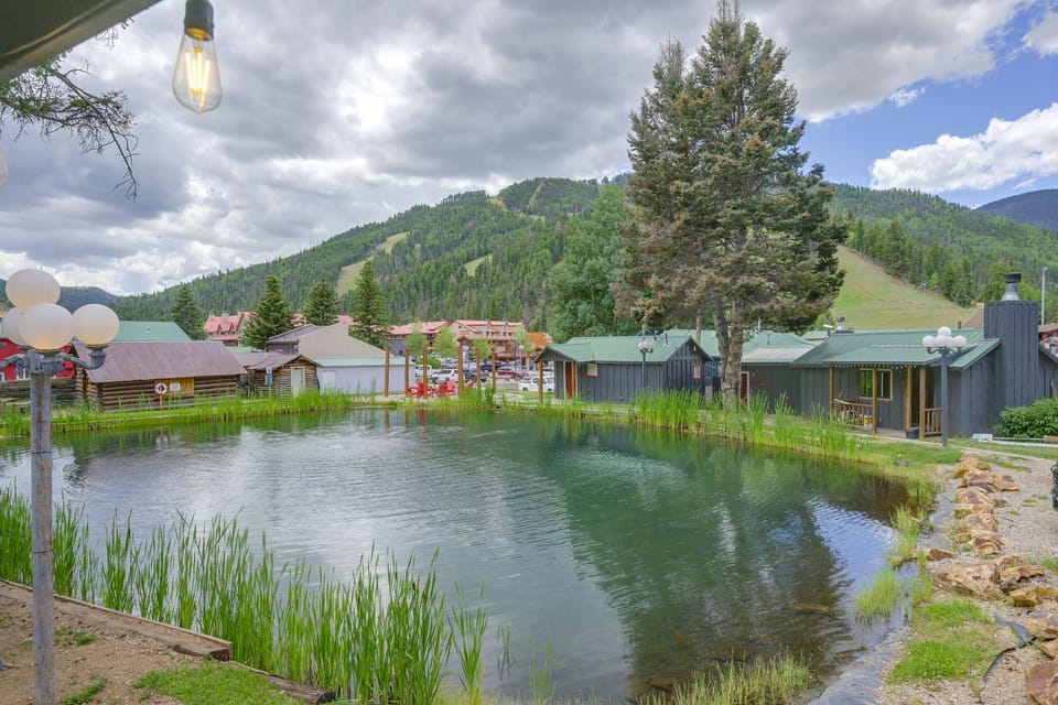 Walk to Main St: Red River Lodge w/ Ski Views! House in Red River