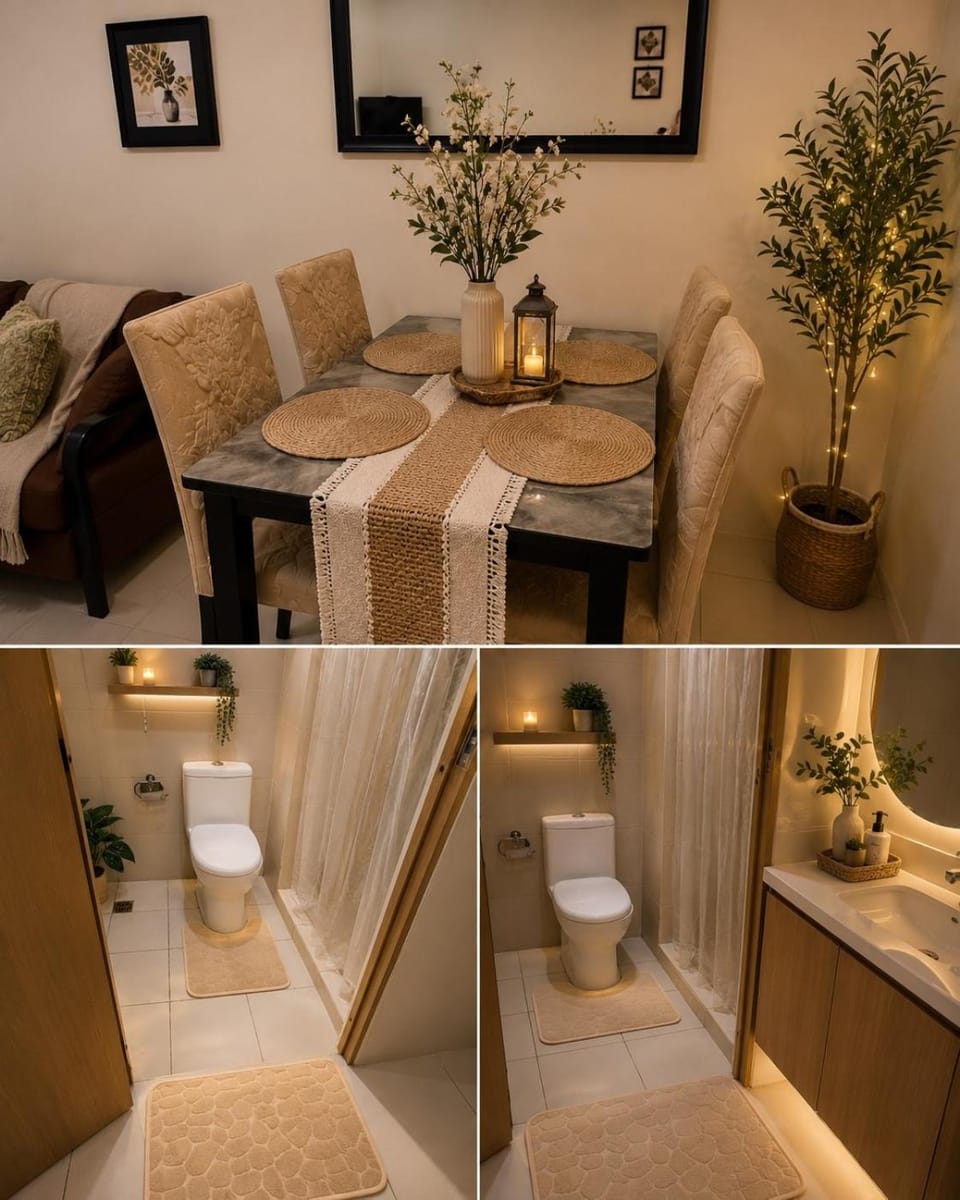 Toilet, Dining area