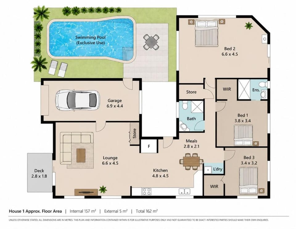 3 BR Unit with exclusive pool parking walk to mall House in Brisbane