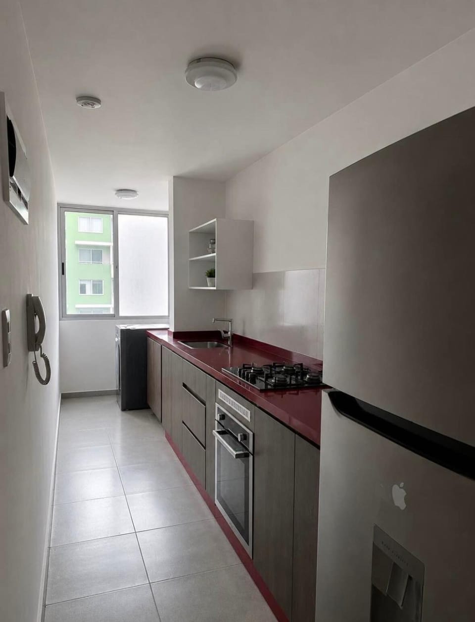 Kitchen or kitchenette, dishwasher, laundry