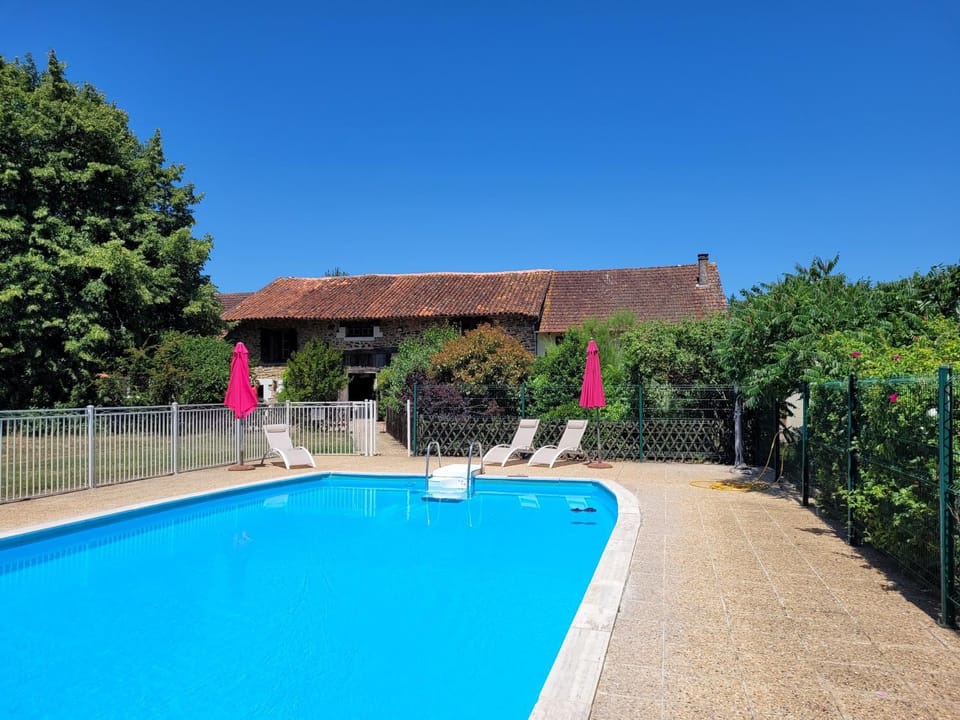Property building, Living room, Swimming pool