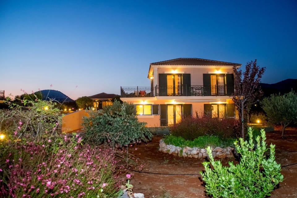 Property building, Night, Garden view, Mountain view
