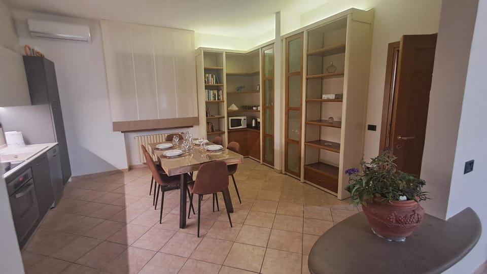 Dining area, air conditioner
