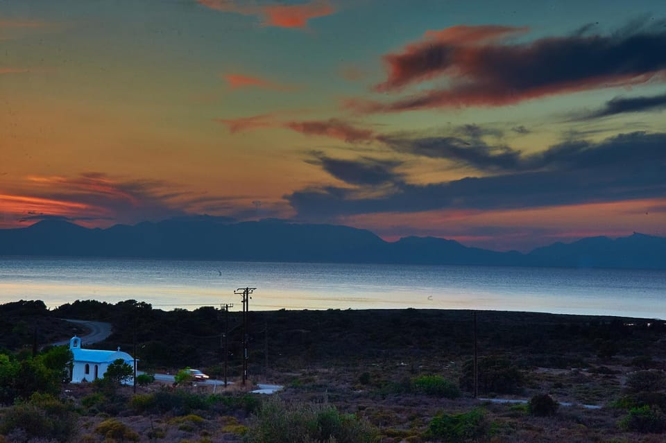 Natural landscape, Sea view, Sunset