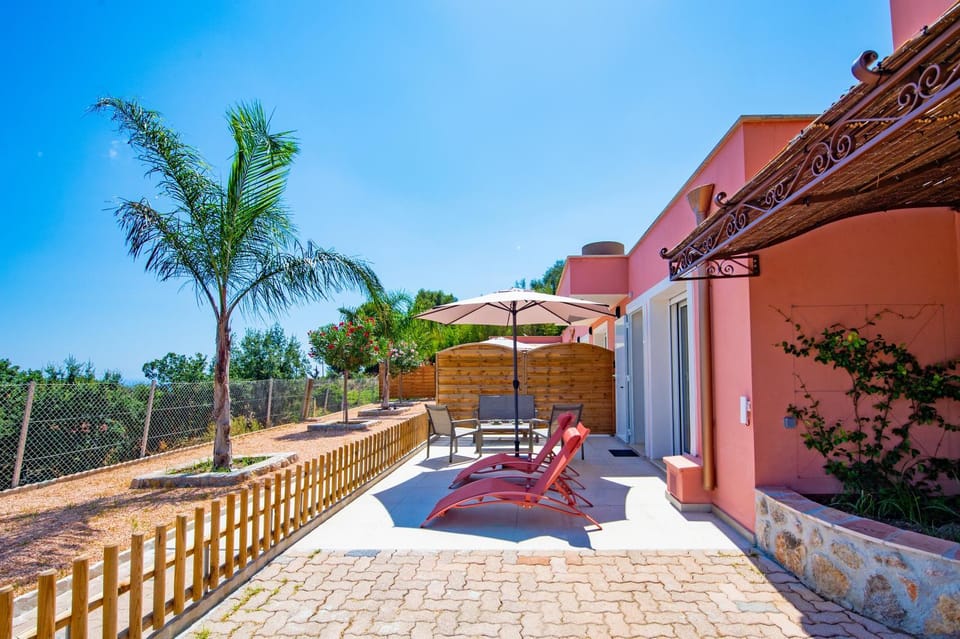 Property building, Patio, Spring, Day, View (from property/room), Balcony/Terrace, sunbed