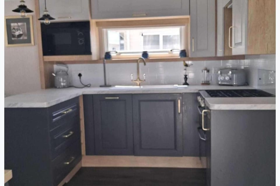 Kitchen or kitchenette, dishwasher