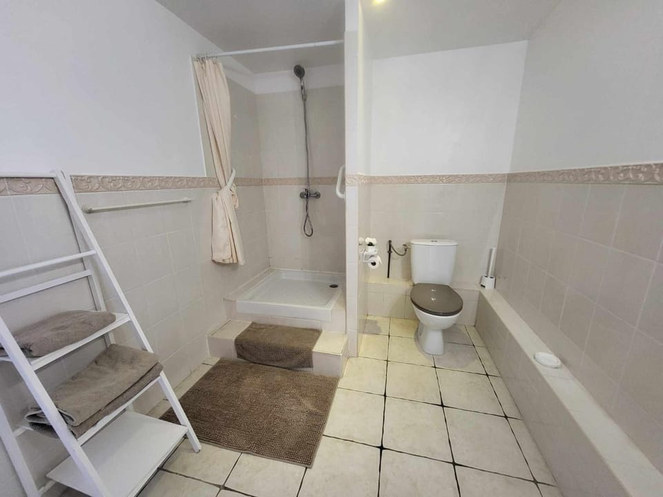 Bathroom, Living room
